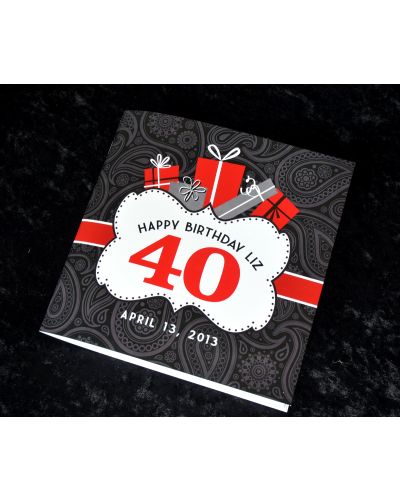 40th Birthday Memory Book & Guestbook