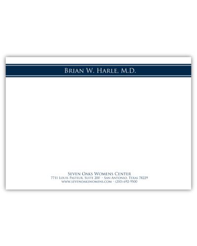 All Business Navy Suit Note Card