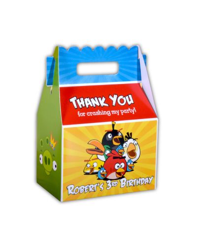 Angry Birds Party Favor Box Personalized