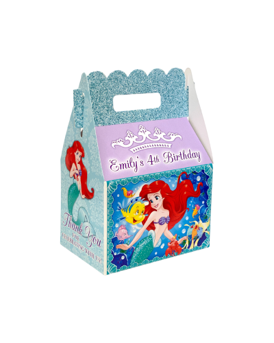 Princess Ariel Little Mermaid Birthday Party Custom Favor Box