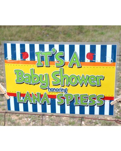 Baby Shower Brights Personalized Baby Shower Yard Sign