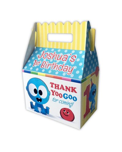 BabyFirst Baby Goo Goo Party Personalized Gable Favor Box