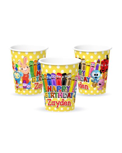 BabyFirst TV Favorites Personalized Party Cups