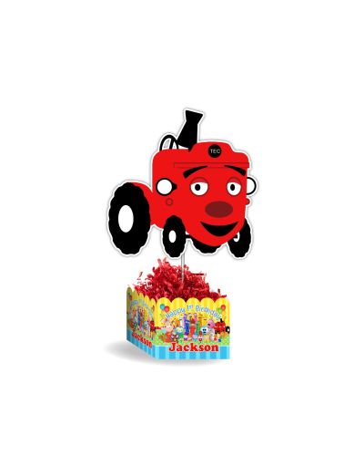 Tec the Tractor Party Personalized Large Table Centerpiece