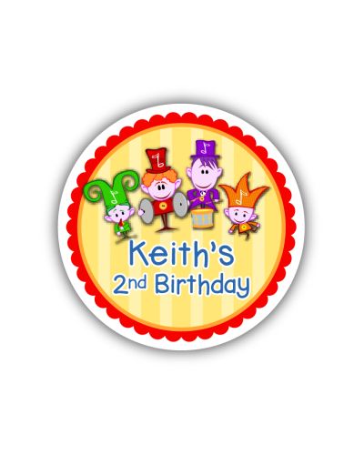 BabyFirst Notekins Party Personalized 2.25" Stickers