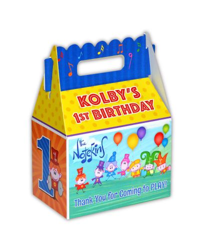 BabyFirst Notekins Party Personalized Gable Favor Box
