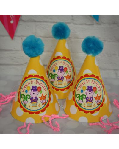 BabyFirst Notekins Party Personalized Party Hats
