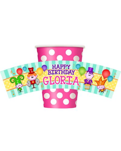 BabyFirst Notekins Personalized Party Cups