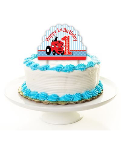 Tec the Tractor Party Personalized Cake Topper