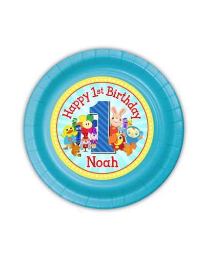 BabyFirst TV Favorites Party Personalized Plates, 7inch, 12 count