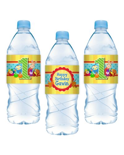 BabyFirst TV Favorites Personalized Water Bottle Labels, 15 count