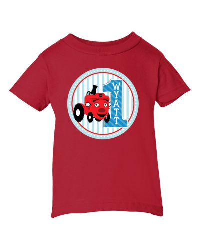 Tec the Tractor Personalized Birthday T-Shirt