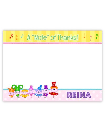 BabyFirstTV Notekins Personalized Note Cards for Girls