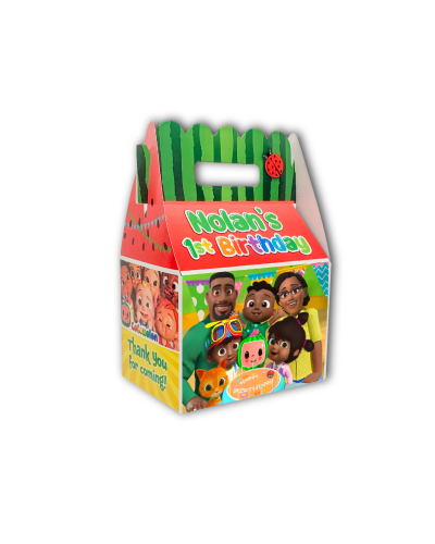 Cocomelon Cody African AmericanFamily Birthday Party Favor Gable Box