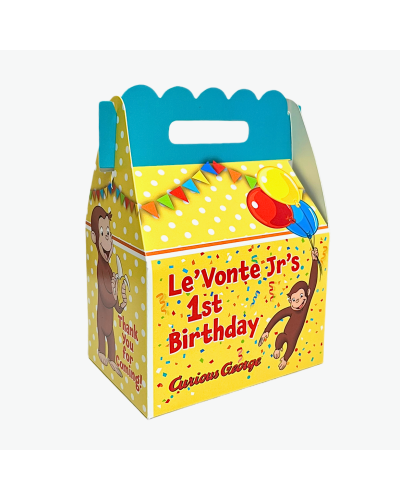 Curious George Birthday Party Favor Box