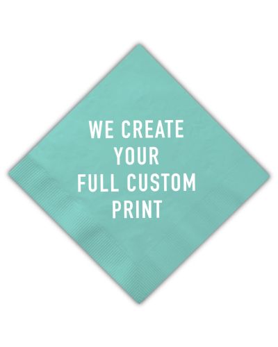 Custom Theme Request Party Event Cocktail Size Napkins, Set of 25