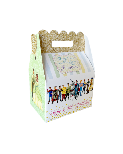 Disney Princess PRINCE Birthday Party Favor Gable Box - For Boys