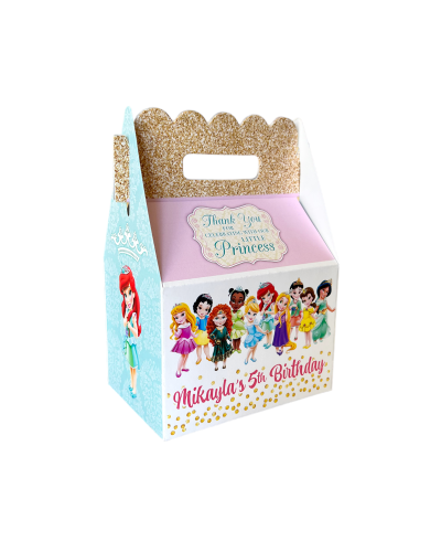 Disney Princesses Babies Toddlers - Littles - Babies - Birthday Party Favor Gable Box