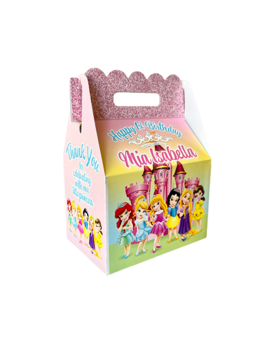 Disney Princesses Babies Toddlers - Littles - Babies - With CASTLE Birthday Party Favor Gable Box