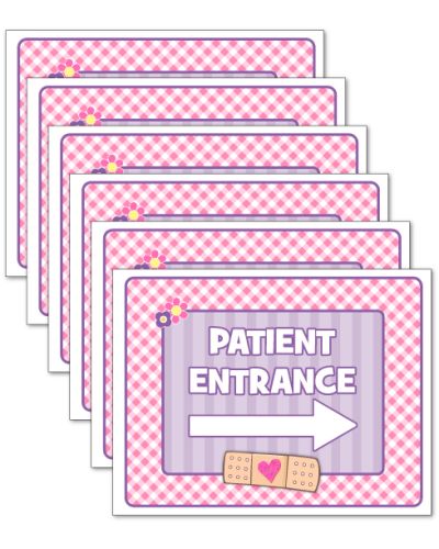 Doc McStuffins Birthday Party Personalized Signs, 6 pack