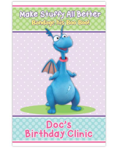Doc McStuffins Party Game Pin the Bandage on Stuffy's Boo Boo