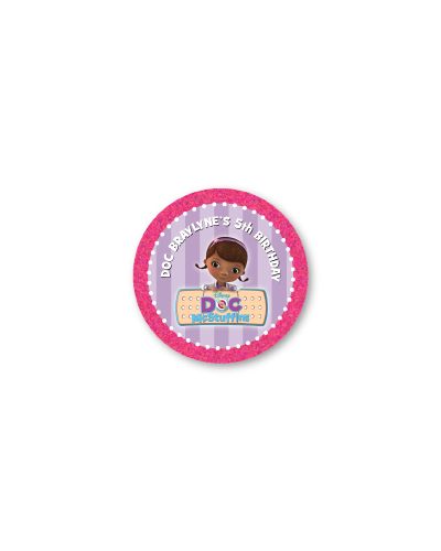 Doc McStuffins Personalized 2.25" Glossy Stickers
