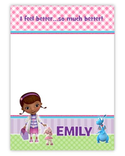Doc McStuffins Personalized Thank You Note Card