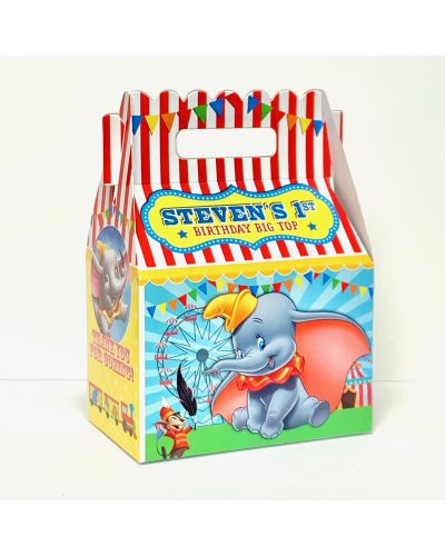 Dumbo Circus Birthday Party Favor Gable Box