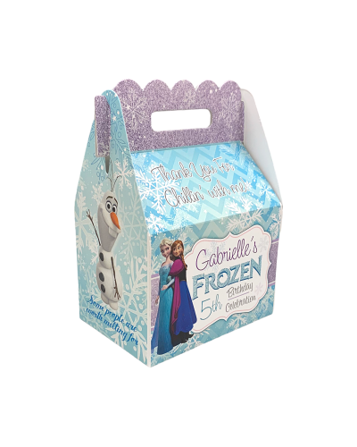 Frozen Party Favor Box, Snowflakes, Ice Castel, Frozen Party Favor, Personalized Party Favor, winter wonderland snow party
