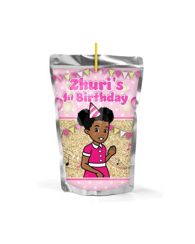 African American, Juice labels, party drink labels, Custom party supplies, Personalized party decorations, Unique party favors, African American Themed party supplies, High-quality party products, Customized event accessories, Gracie’s Corner party suppli