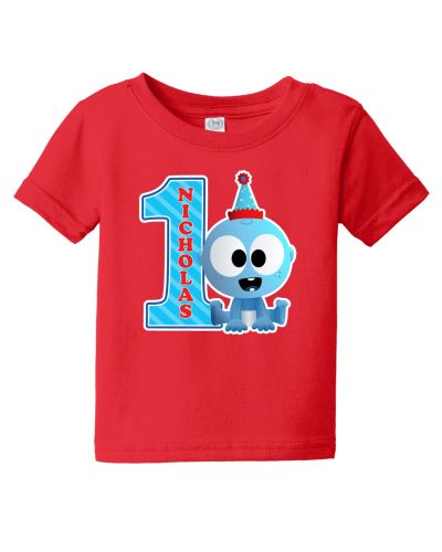 GooGoo Baby First Birthday Shirt, custom BabyFirst t-shirt, Goo Goo shirt onesie