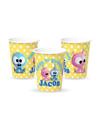 BabyFirst Baby Goo Goo & Gaa Gaa Personalized Party Cups, 12 count
