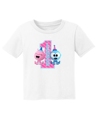 BabyFirst TV Baby Goo Goo & Gaa Gaa Personalized Birthday Party T-Shirt for Girls