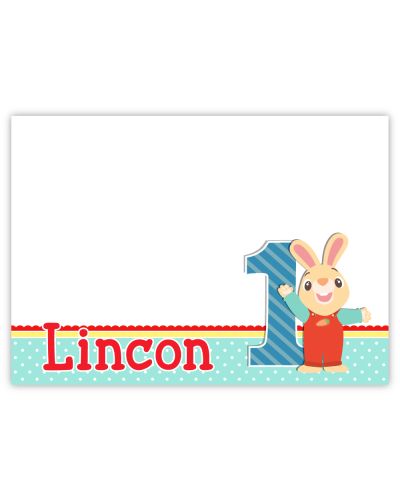 Harry the Bunny Personalized Note Cards
