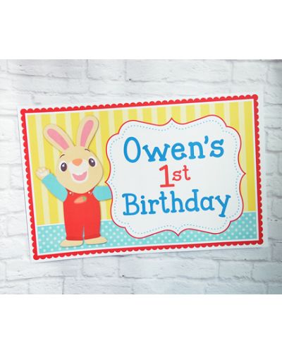 Harry the Bunny Personalized Party Posters