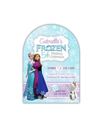 Frozen Ice Princess Personalized Birthday Invitations, 16 count