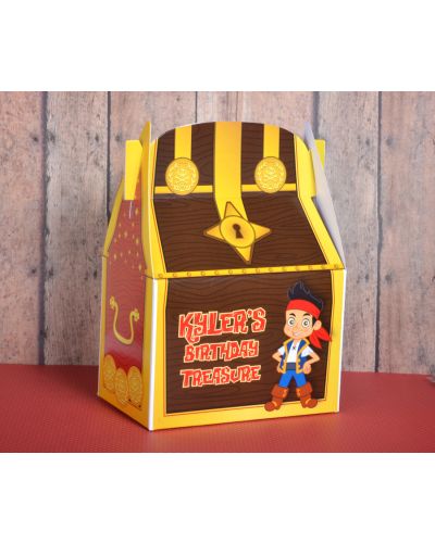 Jake & the Neverland Pirates Treasure Chest Personalized Gable Box Party Favor