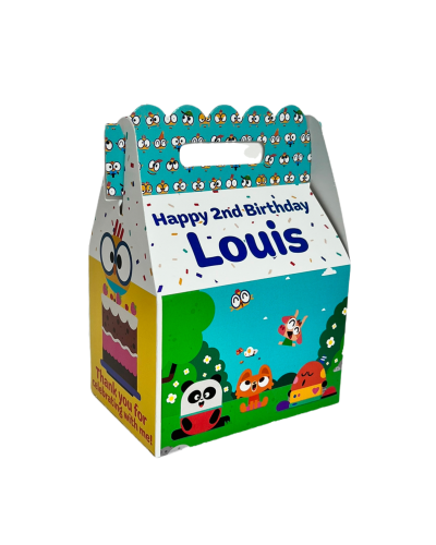 Lingo Kids Birthday Party Favor Gable Box