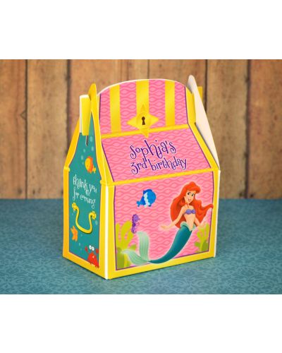 Little Mermaid Treasure Chest Personalized Party Favor Box