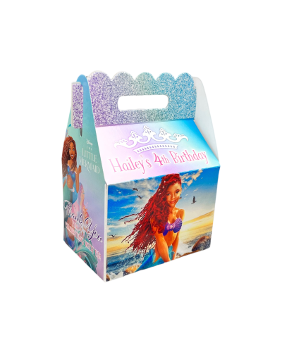 Princess Ariel Little Mermaid Birthday Party Custom Favor Box