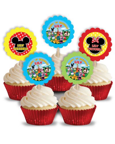Mickey Mouse Clubhouse Party Cupcake Picks/Toppers