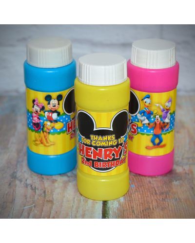 Mickey Mouse Clubhouse Personalized Bubbles Favors, 12 count