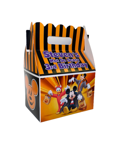 Mickey & Friends Halloween Birthday Party Favor Gable Box