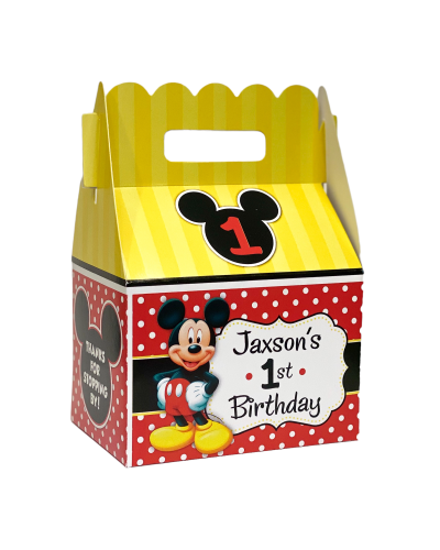Mickey Mouse Classic Party Gable Favor Box