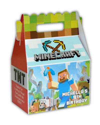 Minecraft Creative Gable Favor Box