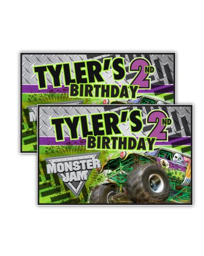 Monster Jam Grave Digger Monster Truck Party Personalized Party Posters