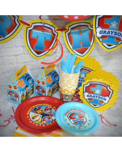 Paw Patrol Birthday Ultimate Personalized Party Pack for 12