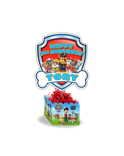 Paw Patrol Personalized Large Table Centerpiece