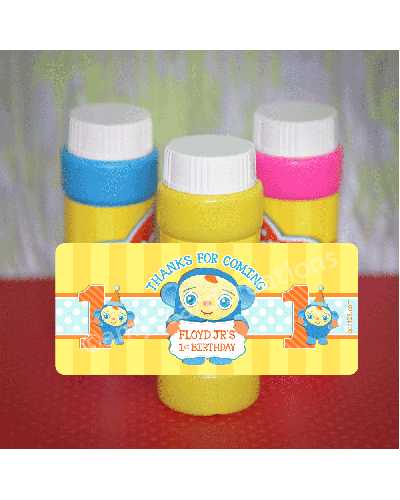 Peek-A-Boo Bubbles Favor with Personalized Labels, 12 count