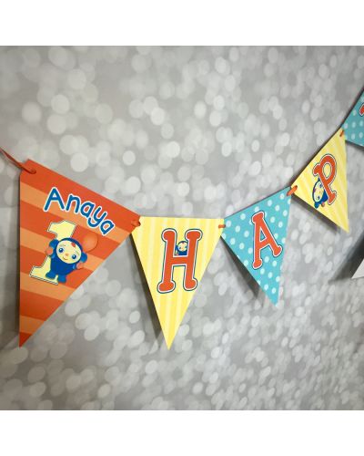 Peek-A-Boo Personalized Party Ribbon Banner